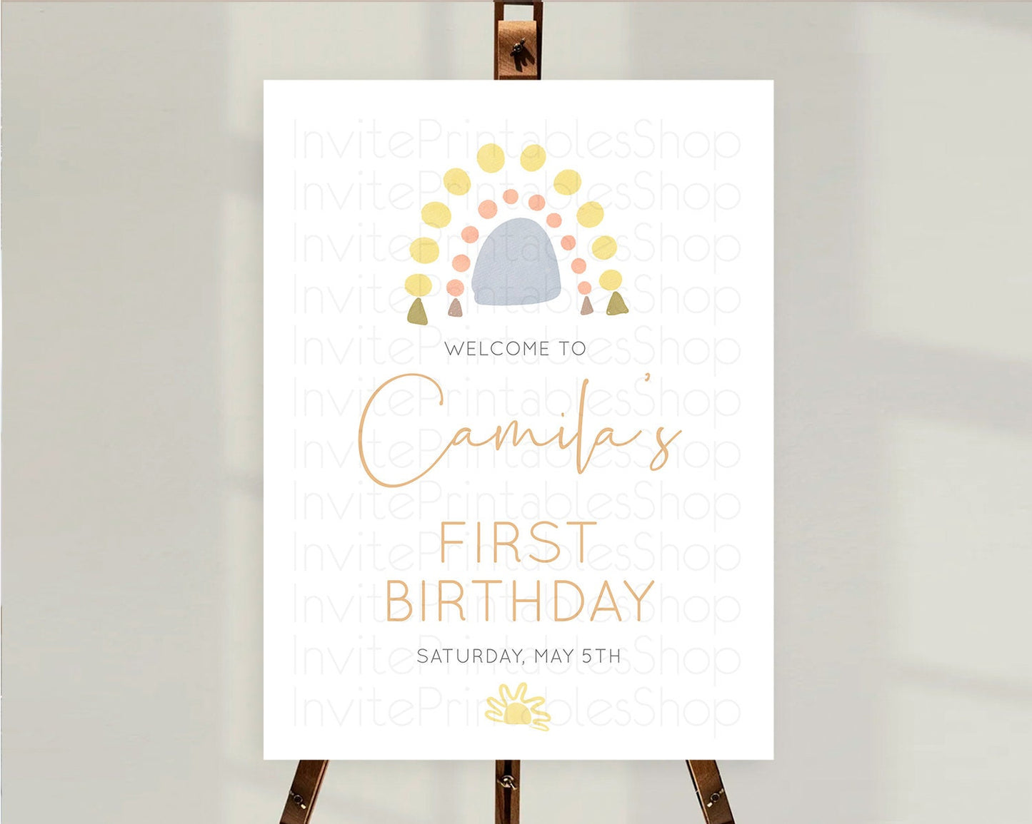 Pastel Rainbow Welcome Sign Boho Rainbow Welcome Board Rainbow Welcome Sign Pastel Welcome Decor Rainbow First Birthday Welcome Sign D10688