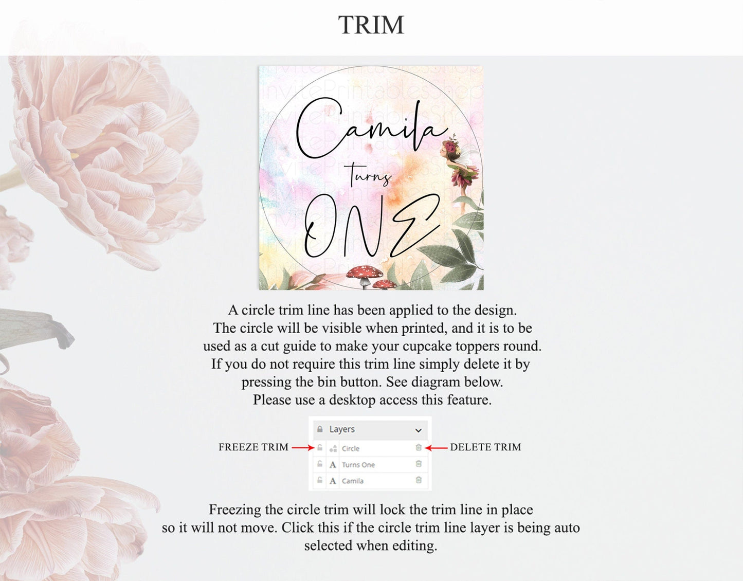 Fairy Cupcake Toppers Pastel Fairy Cupcake Toppers Fairy Floral Garden Cupcake Topper Enchanted Garden Floral Butterfly Party Decor D10555