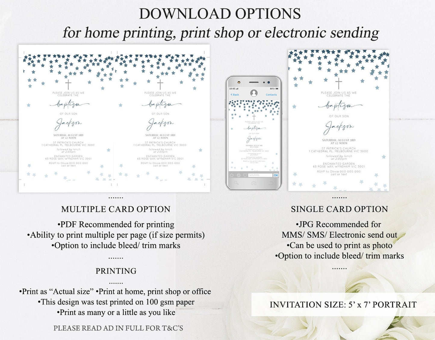 Navy Stars Baptism Invitation Ombre Navy Stars Christening Invitation Holy Communion Twinkle Little Star Ombre Sprinkle Stars Grey Cross 350