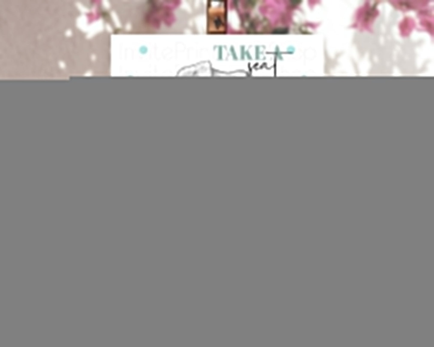 Elephant Seating Chart Elephant Seating Sign Elephant Party Safari Adventure Elephant Take A Seat Elephant Decor Zoo Fern Palm Leaf D10859