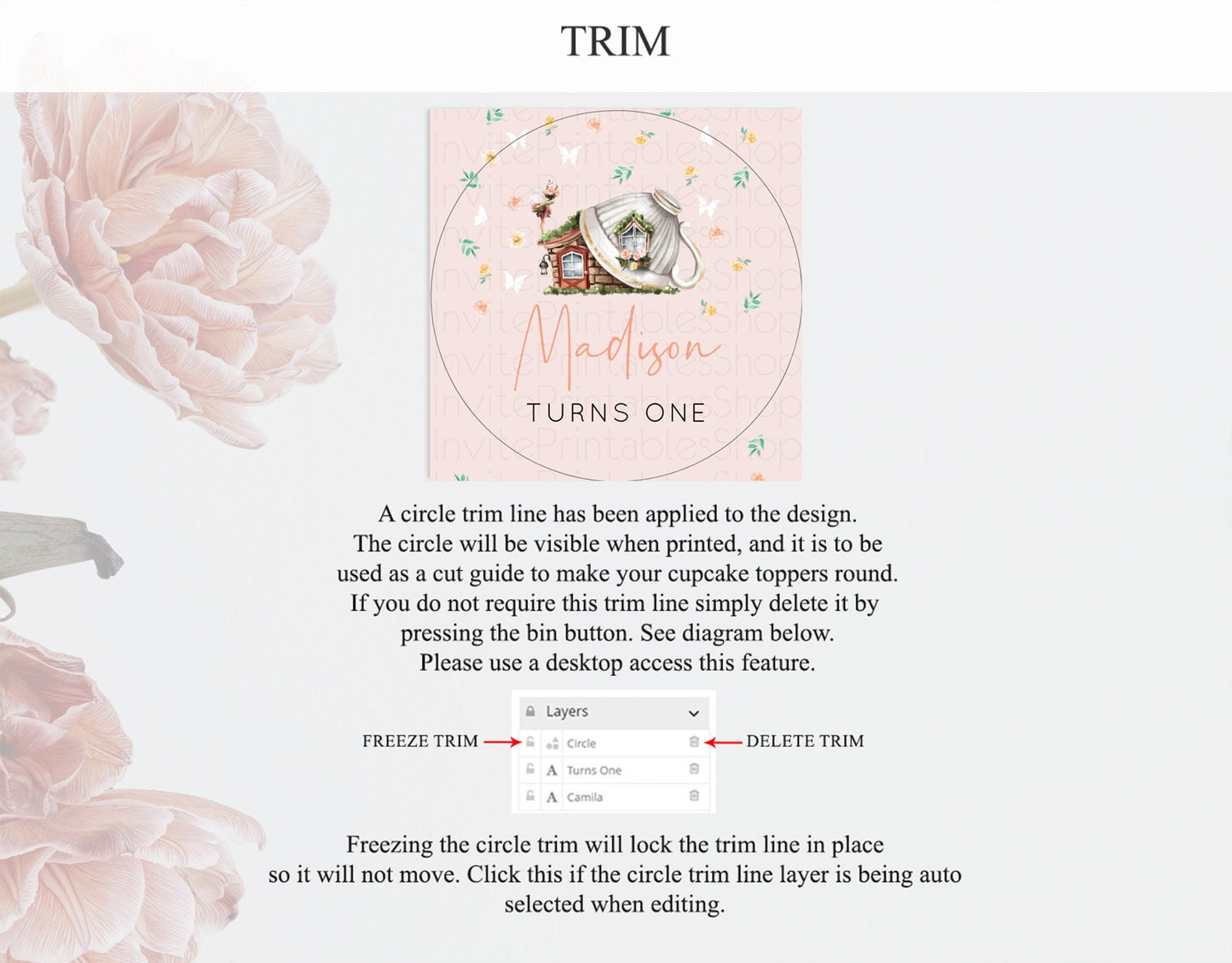 Fairy Cupcake Toppers Pastel Fairy Cupcake Toppers Fairy Floral Garden Cupcake Topper Enchanted Garden Floral Butterfly Party Decor D10384