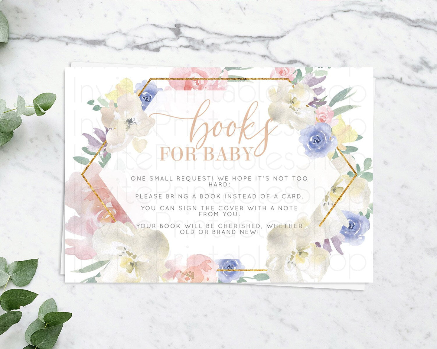 Secret Garden Books For Baby Card Boho Wildflower Book Insert Pastel Flower Garden Baby Shower Card Flower Guests Book Poem Request D10254