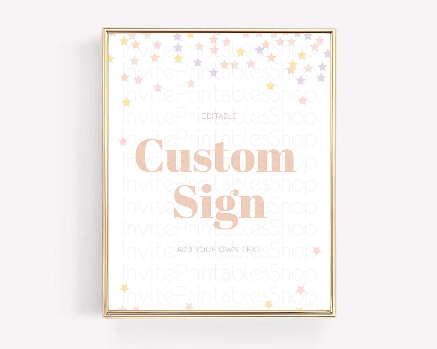 Twinkle Stars Sign Pastel Twinkle Little Star Party Shooting Star Confetti Sprinkles Table Sign Decor Birthday Baptism Baby Shower D10810