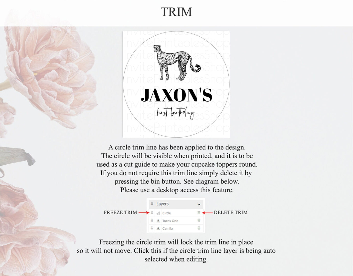 Cheetah Cupcake Toppers Cheetah Cupcake Cheetah Safari Cupcake Adventure Cheetah Cupcake Topper Palm Leaf Zoo First Birthday Decor D10290