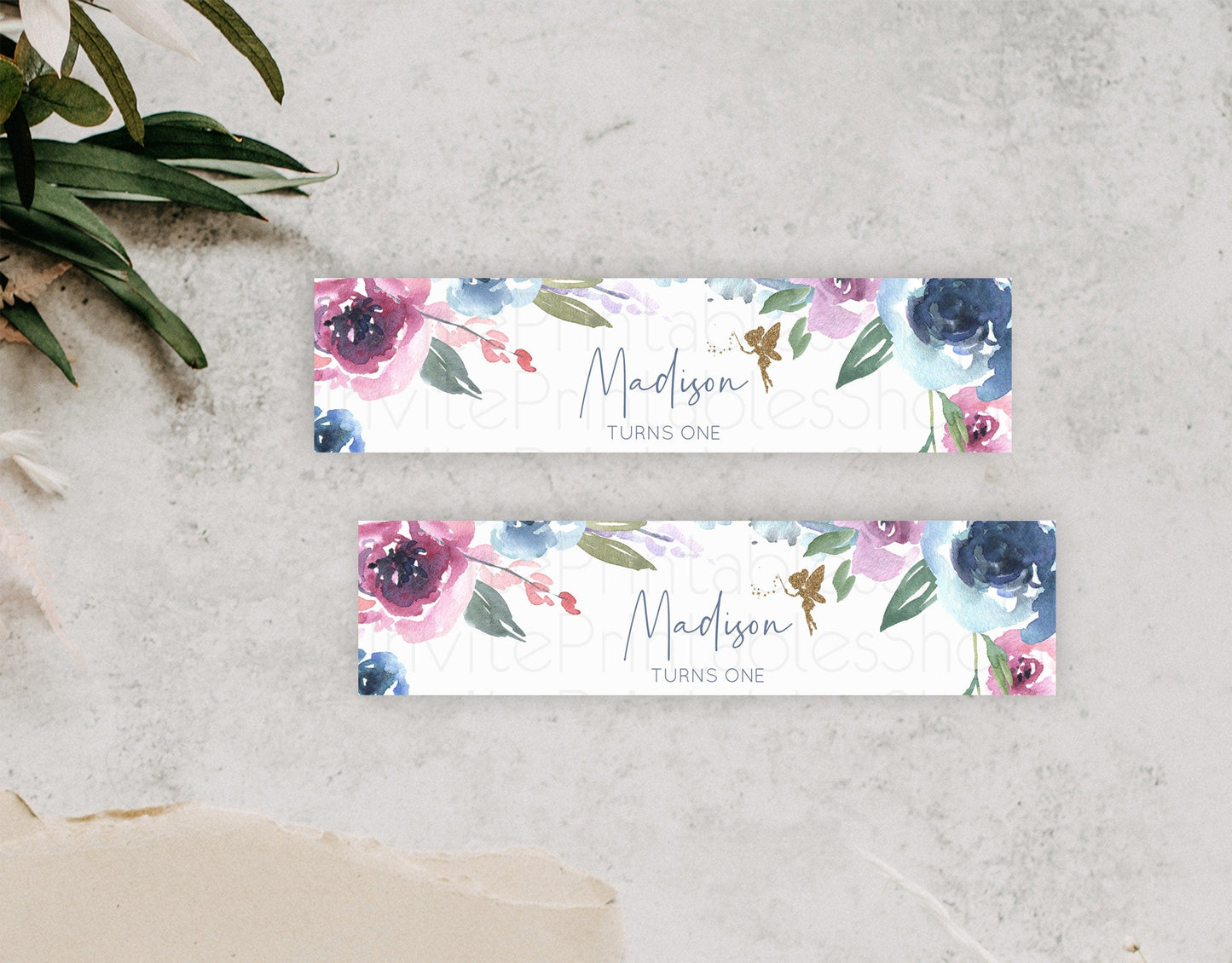 Fairy Water Label Enchanted Garden Pastel Floral Butterfly Party Decor Secret Garden Birthday Baptism Baby Shower Bridal Shower D10188