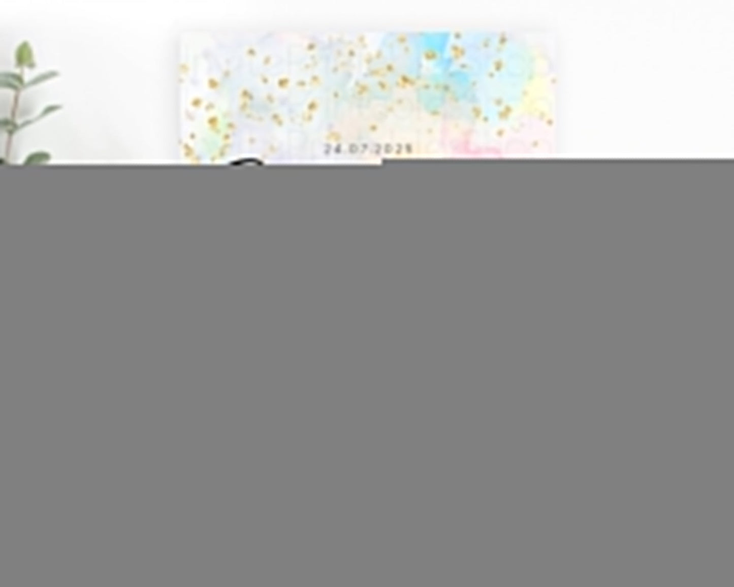 Pastel Save The Date Template Pastel Ombre Rainbow Watercolor Colorful Party For Birthday Baptism Baby Shower Wedding Bridal Shower D10605