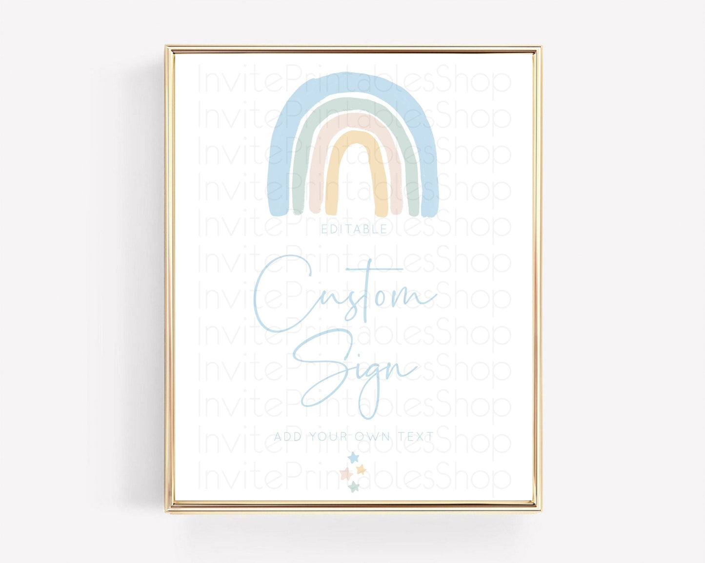 Pastel Rainbow Sign Rainbow Table Sign Decor Boho Colorful Rainbow Party Rainbow Baby Theme 1st Birthday Baptism Baby Shower Wedding D10200
