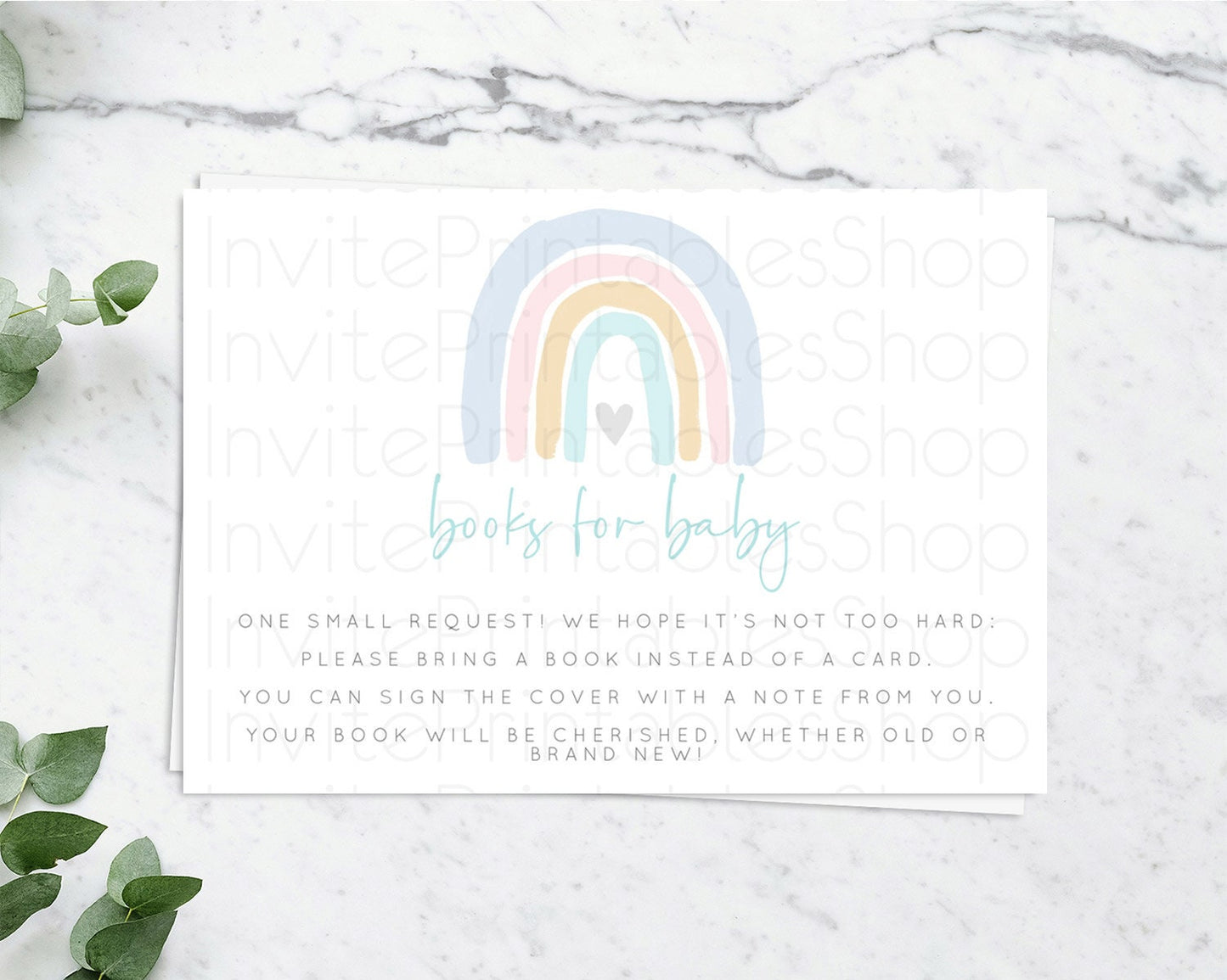 Pastel Rainbow Books For Baby Card Boho Rainbow Book Insert Boho Rainbow Book Card Pastel Watercolor Baby Shower Book Poem Request D10214
