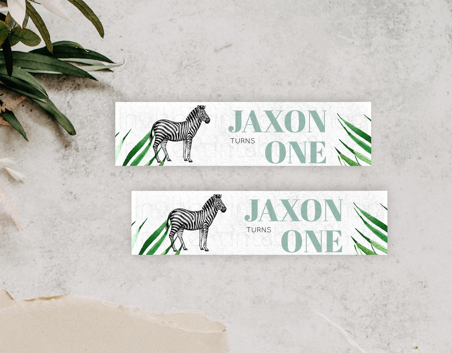 Zebra Water Label Template Zebra Party Decor Water Label Safari Adventure Zebra Minimal Theme For 1st Birthday Baptism Baby Shower D10844