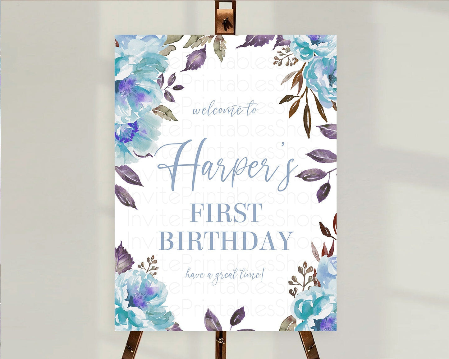 Secret Garden Welcome Sign Wildflower Welcome Board Pastel Flower Garden Welcome Poster Boho Wildflower First Birthday Welcome Sign D10730