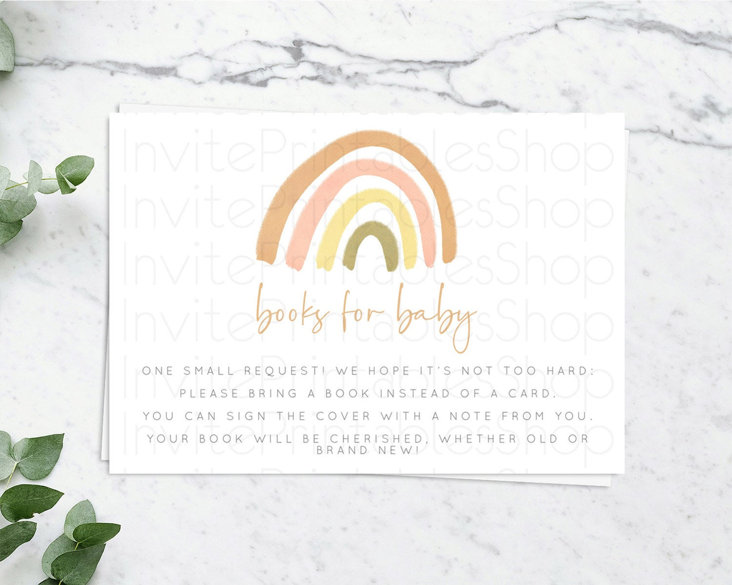 Pastel Rainbow Books For Baby Card Boho Rainbow Book Insert Boho Rainbow Book Card Pastel Watercolor Baby Shower Book Poem Request D10684