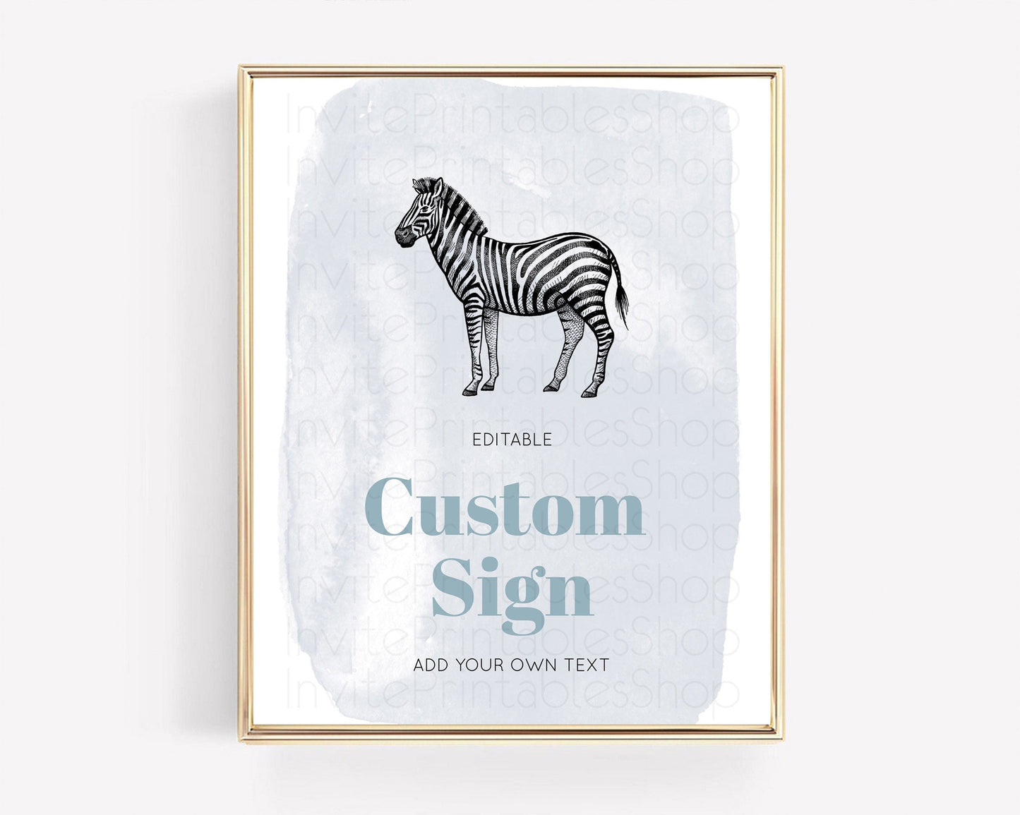 Zebra Sign Zebra Table Sign Decor Zebra Party Sign Template Safari Adventure Zebra Minimal Theme 1st Birthday Baptism Baby Shower D10814