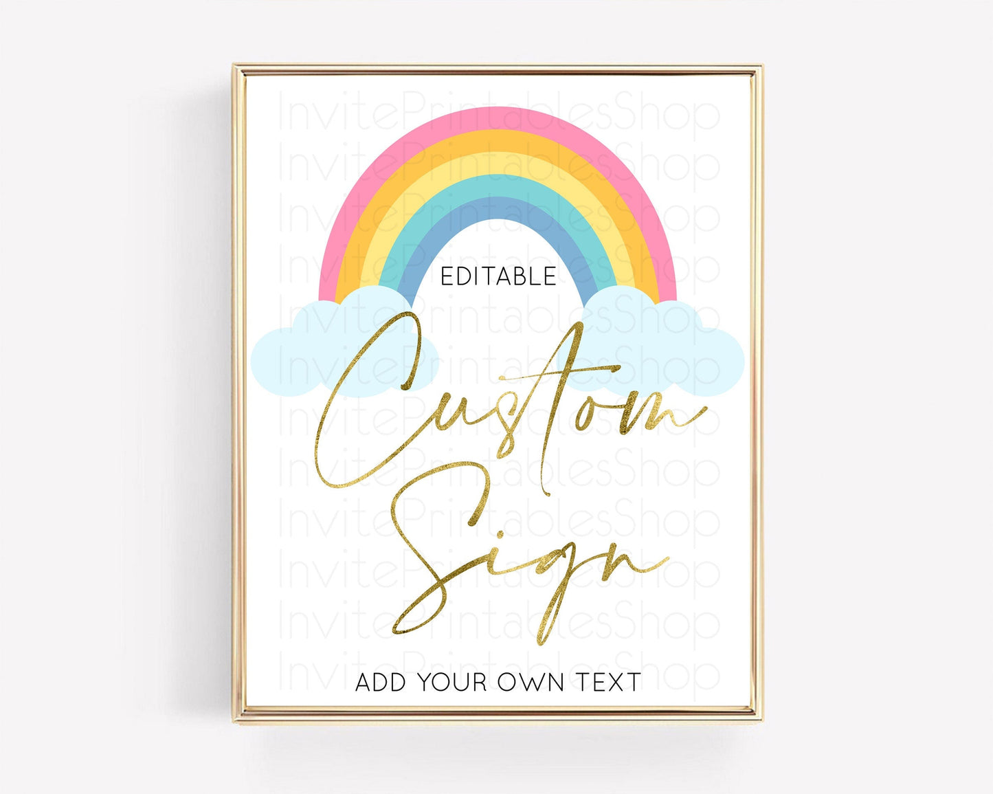 Pastel Rainbow Sign Rainbow Table Sign Decor Boho Colorful Rainbow Party Rainbow Baby Theme 1st Birthday Baptism Baby Shower Wedding D10123