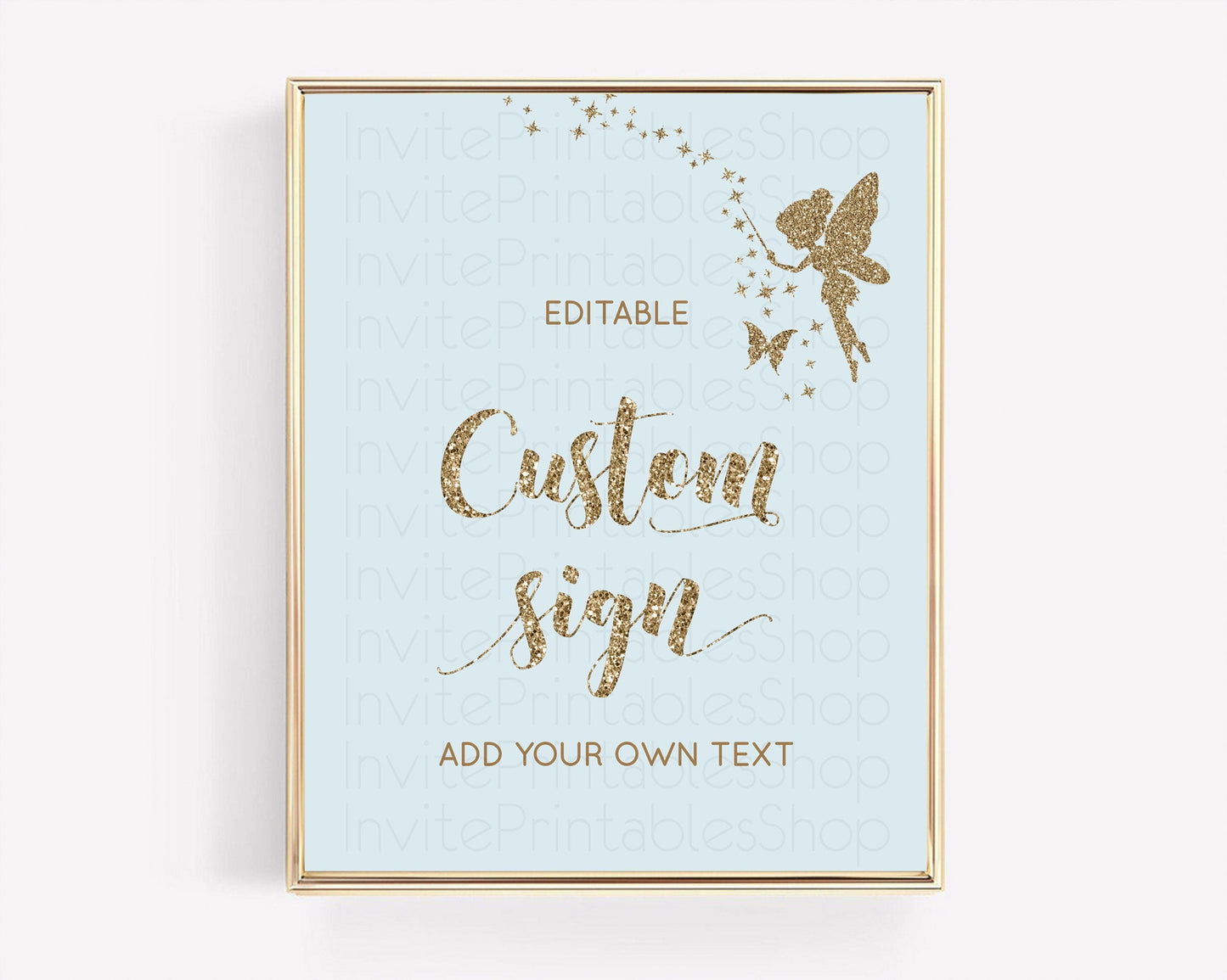 Fairy Sign Enchanted Garden Table Sign Decor Pastel Floral Butterfly Party Secret Garden Birthday Baptism Baby Shower Bridal Shower D10907