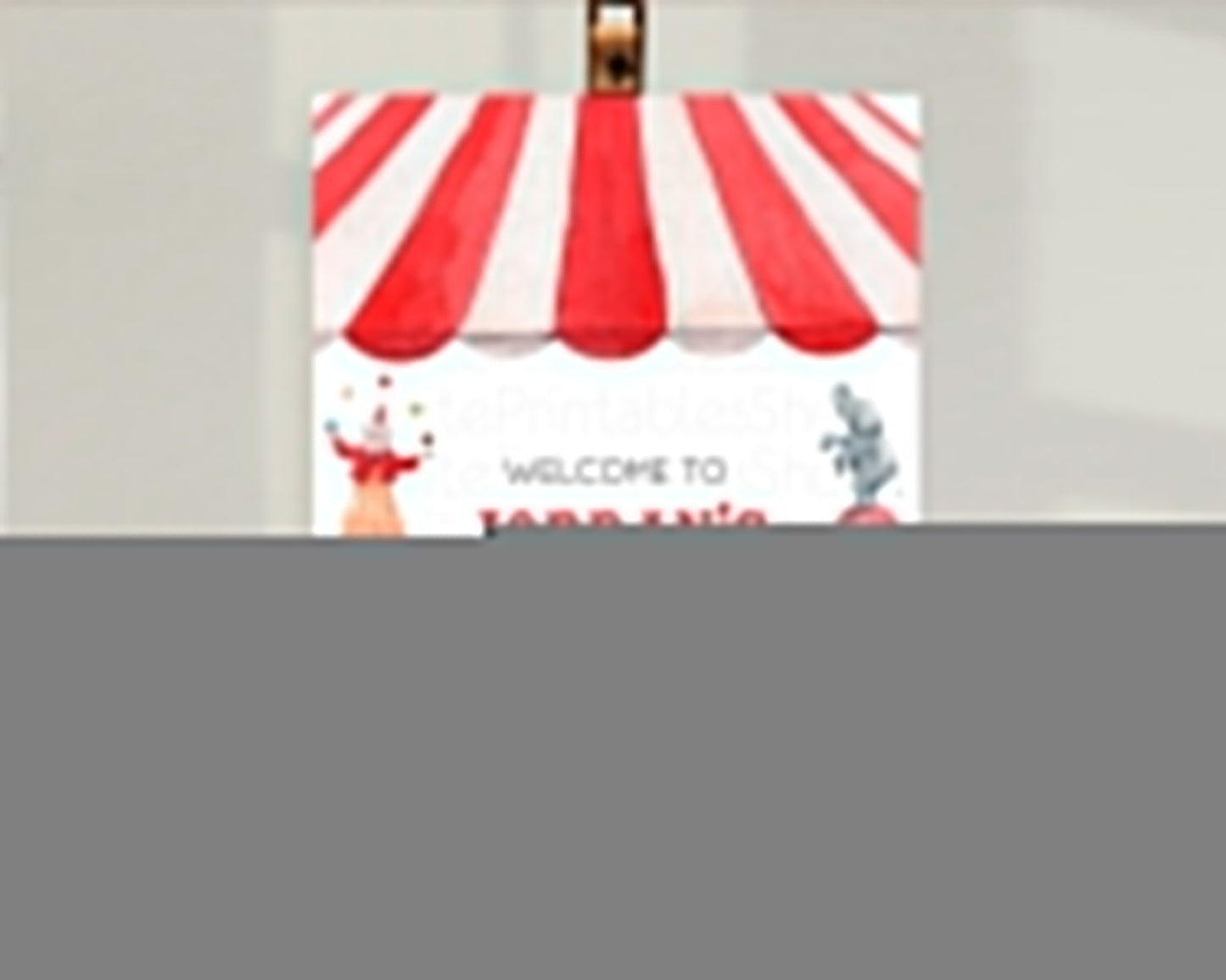 Circus Welcome Sign Carnival Welcome Board Step Right Up Circus Welcome Poster Circus Decor Carnival First Birthday Welcome Sign D10533