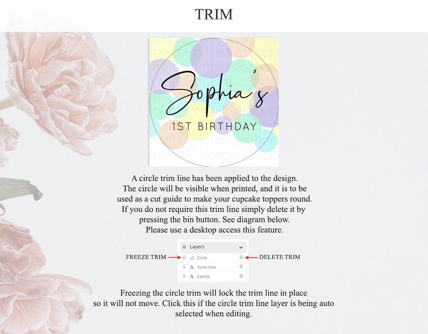 Pastel Cupcake Toppers Pastel Confetti Cupcake Topper Bubbles Sprinkles Colorful Rainbow Confetti Cupcake First Birthday Party Decor D10414