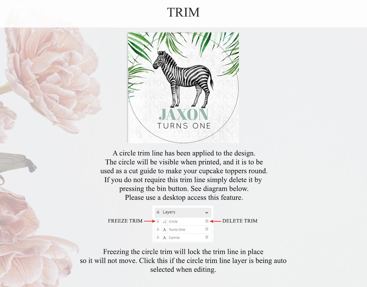 Zebra Cupcake Toppers Zebra Cupcake Zebra Take A Cupcake Toppers Zebra Safari Decor Zoo Party Zebra Palm Leaf Decor First Birthday D10844