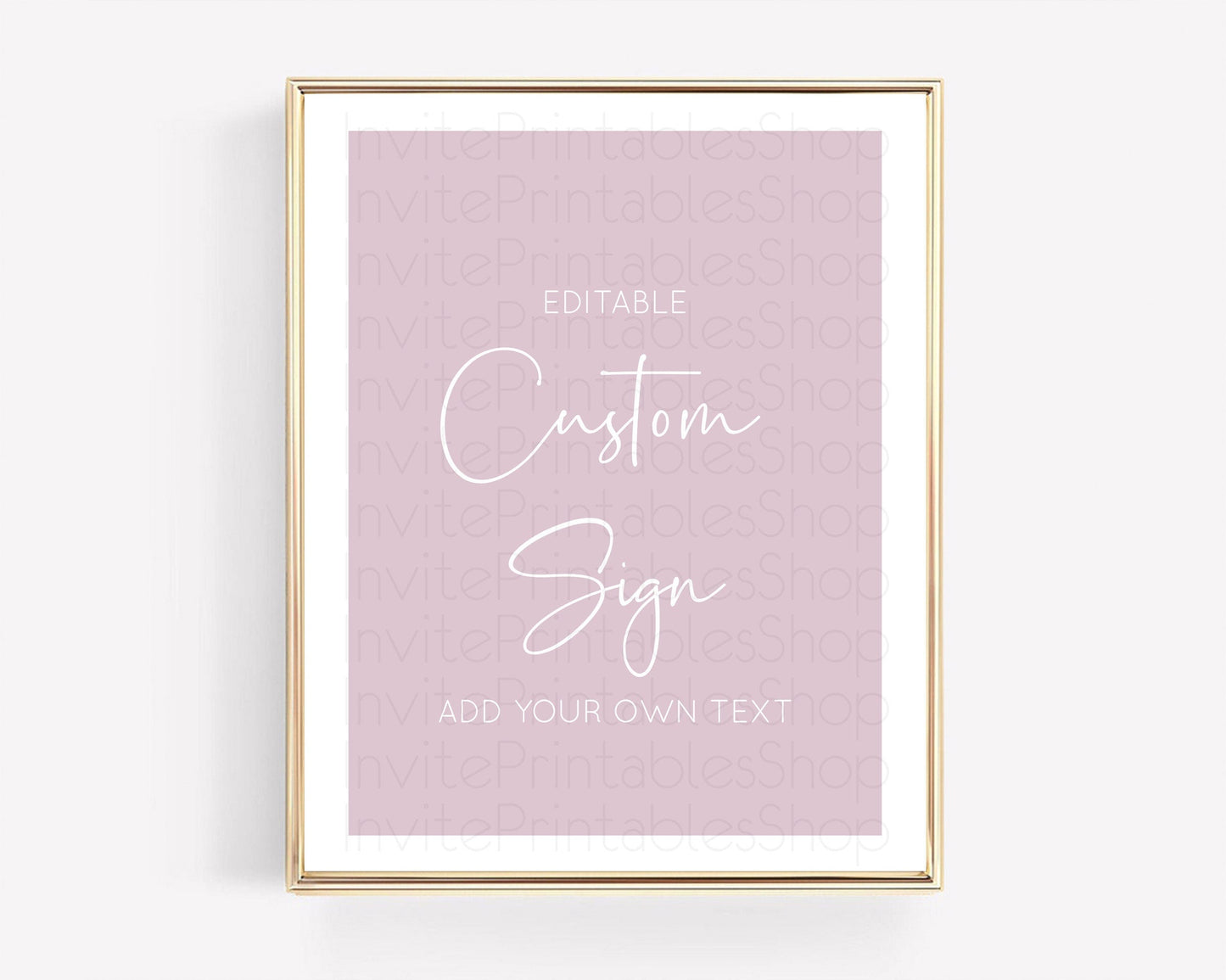 Minimalist Pink Sign Pink Table Sign Decor Simple Modern Pink Party Theme For 1st Birthday Baptism Baby Shower Wedding Bridal Shower D10940