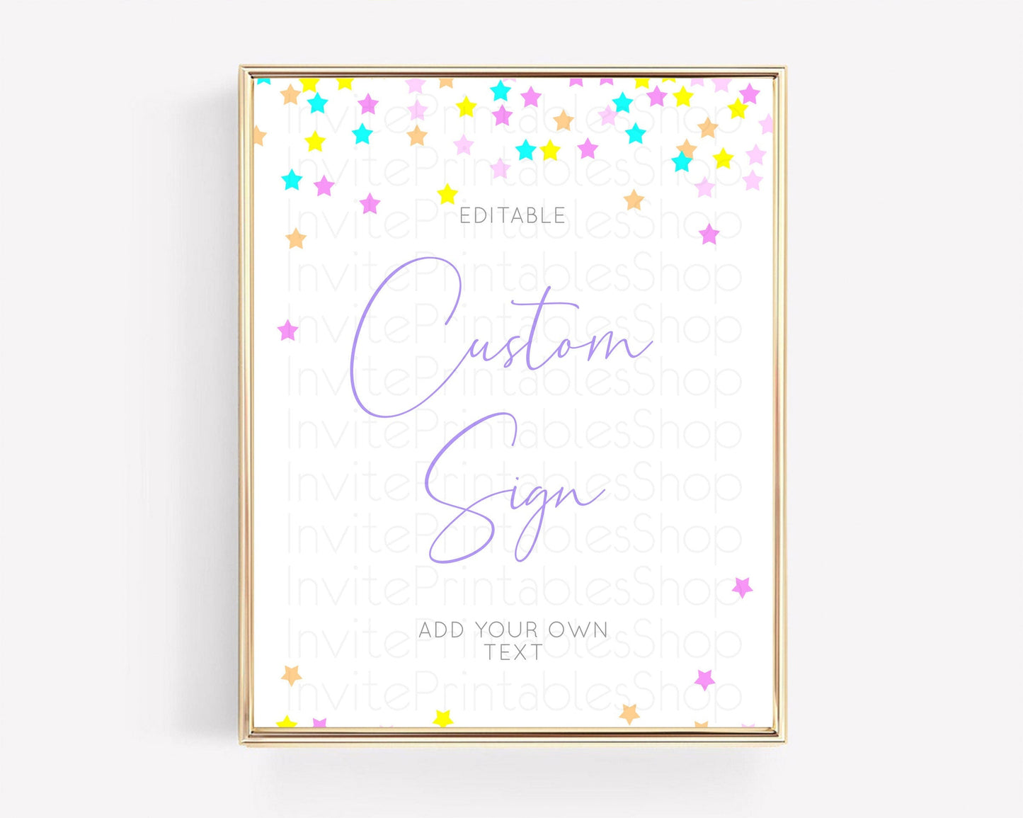 Twinkle Stars Sign Pastel Twinkle Little Star Party Shooting Star Confetti Sprinkles Table Sign Decor Birthday Baptism Baby Shower D10397