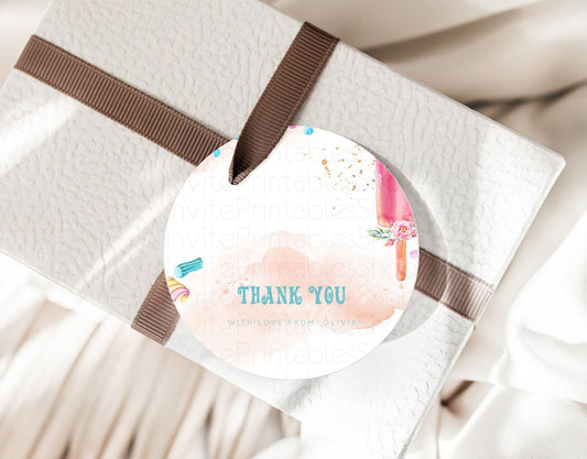 Editable Ice Cream Thank You Tags Sweet One Thank You Gift Tags Heres The Sc