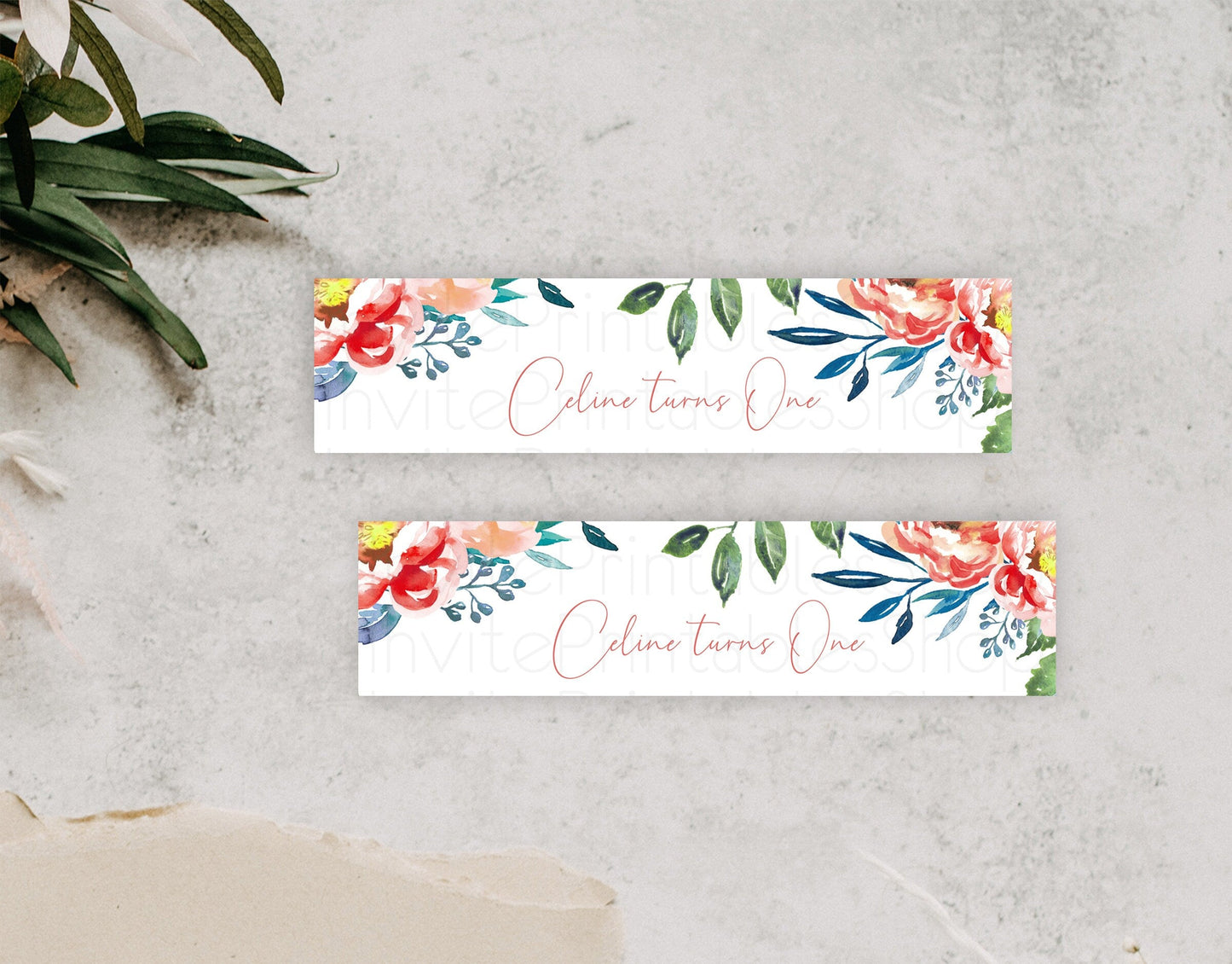 Wildflower Water Label Template Secret Garden Water Label Pastel Floral Garden Party Decor Boho Flowers Birthday Baby Shower Wedding D10751