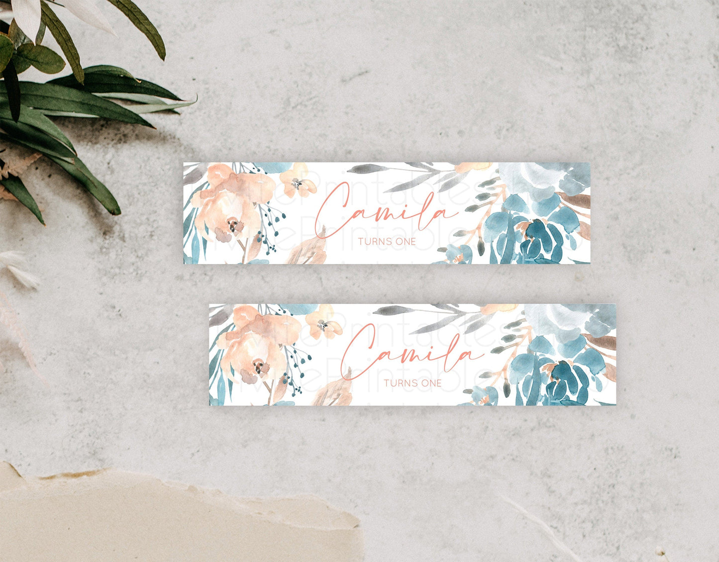 Wildflower Water Label Template Secret Garden Water Label Pastel Floral Garden Party Decor Boho Flowers Birthday Baby Shower Wedding D10190