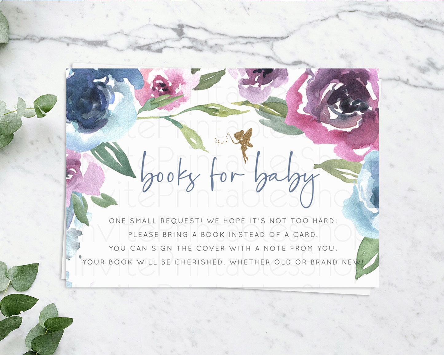 Fairy Books For Baby Card Fairy Book Insert Enchanted Garden Fairy Book Card Pastel Floral Butterfly Cards Secret Garden Book Poem D10188