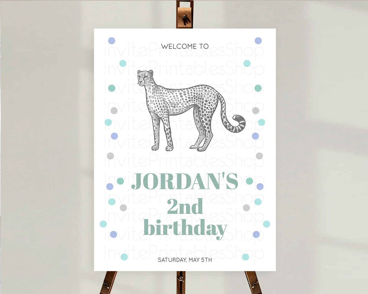 Cheetah Welcome Sign Cheetah Welcome Board Cheetah Party Welcome Poster Safari Adventure Decor Cheetah First Birthday Welcome Sign D10857