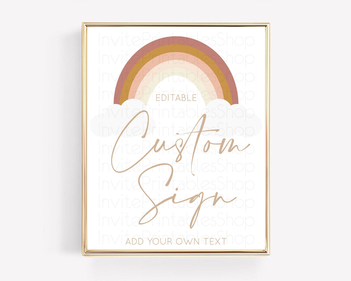 Pastel Rainbow Sign Rainbow Table Sign Decor Boho Colorful Rainbow Party Rainbow Baby Theme 1st Birthday Baptism Baby Shower Wedding D10122