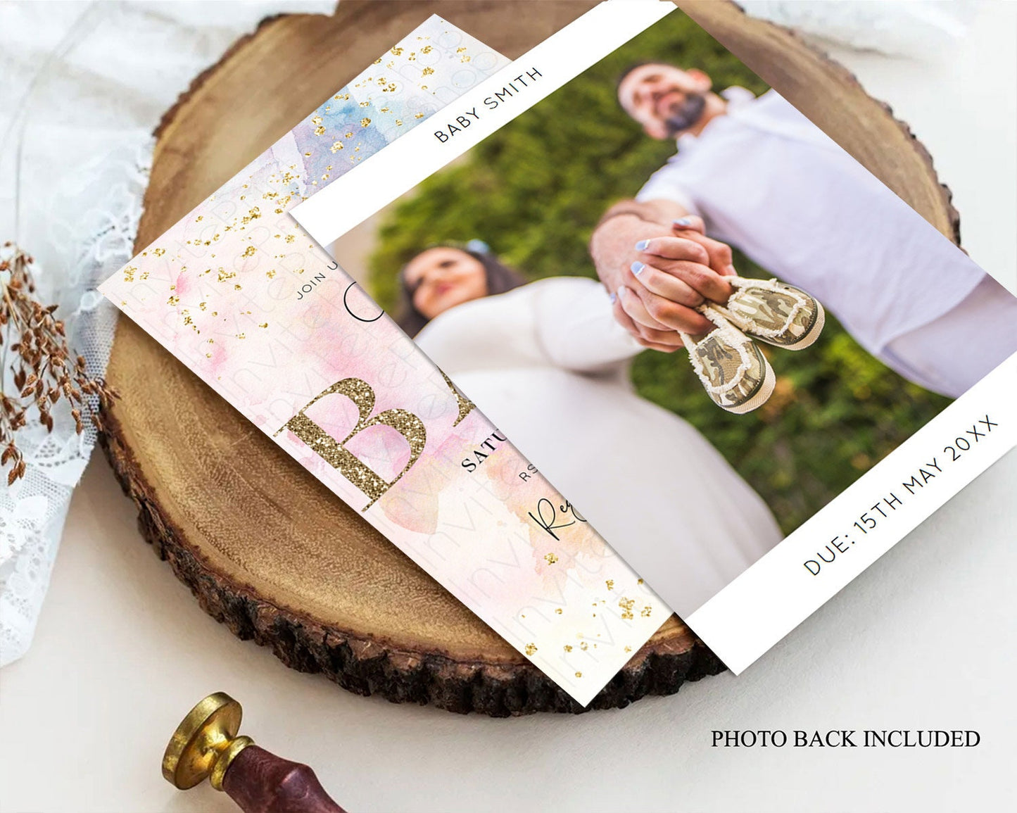 Pastel Baby Shower Invitation Rainbow Baby Shower Invitation Colorful Pastel Watercolor Invitation Gold Glitter Sprinkles Ombre D10263