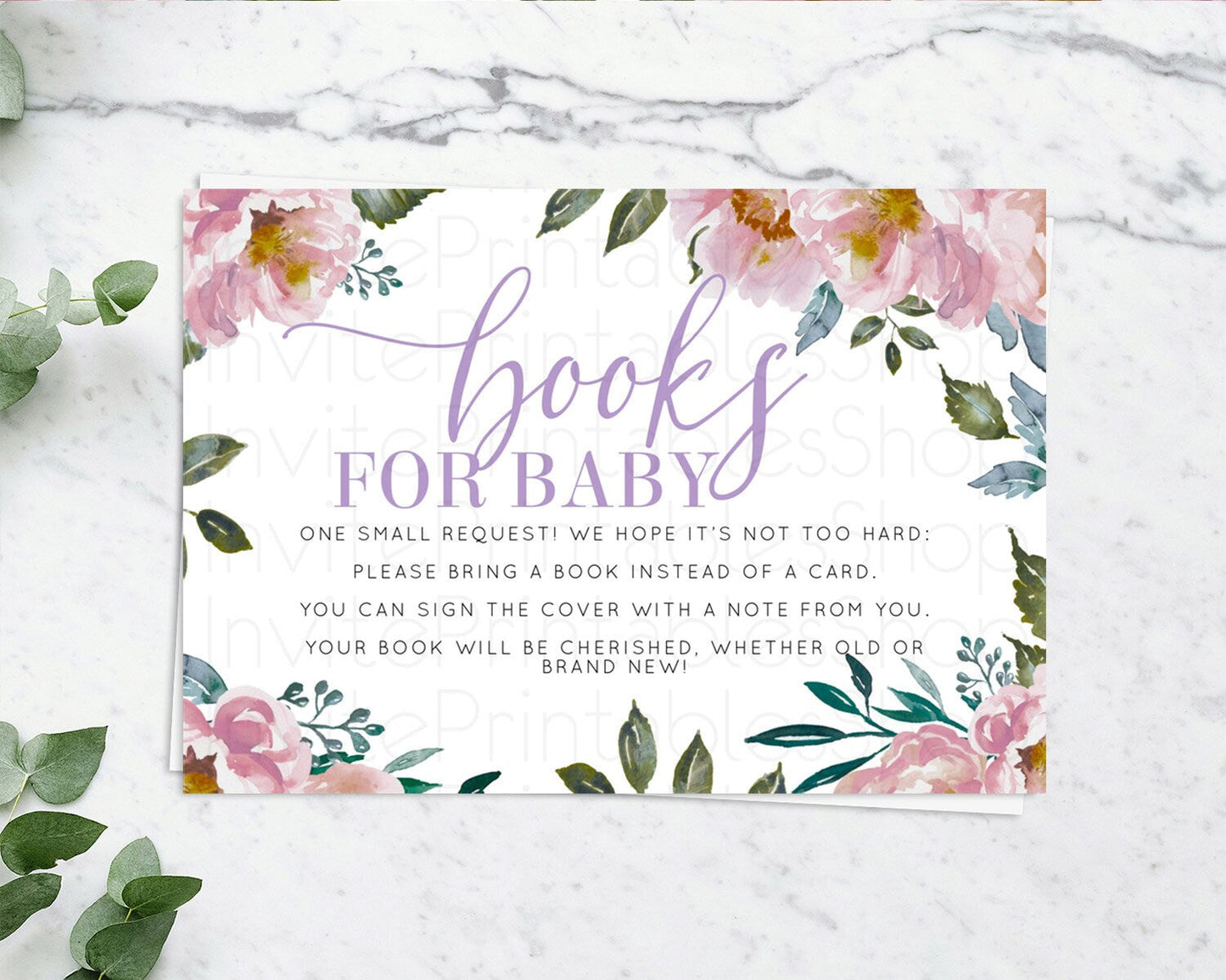 Secret Garden Books For Baby Card Boho Wildflower Book Insert Pastel Flower Garden Baby Shower Card Flower Guests Book Poem Request D10729