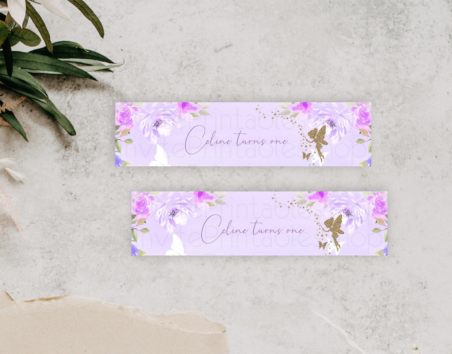 Fairy Water Label Enchanted Garden Pastel Floral Butterfly Party Decor Secret Garden Birthday Baptism Baby Shower Bridal Shower D10910