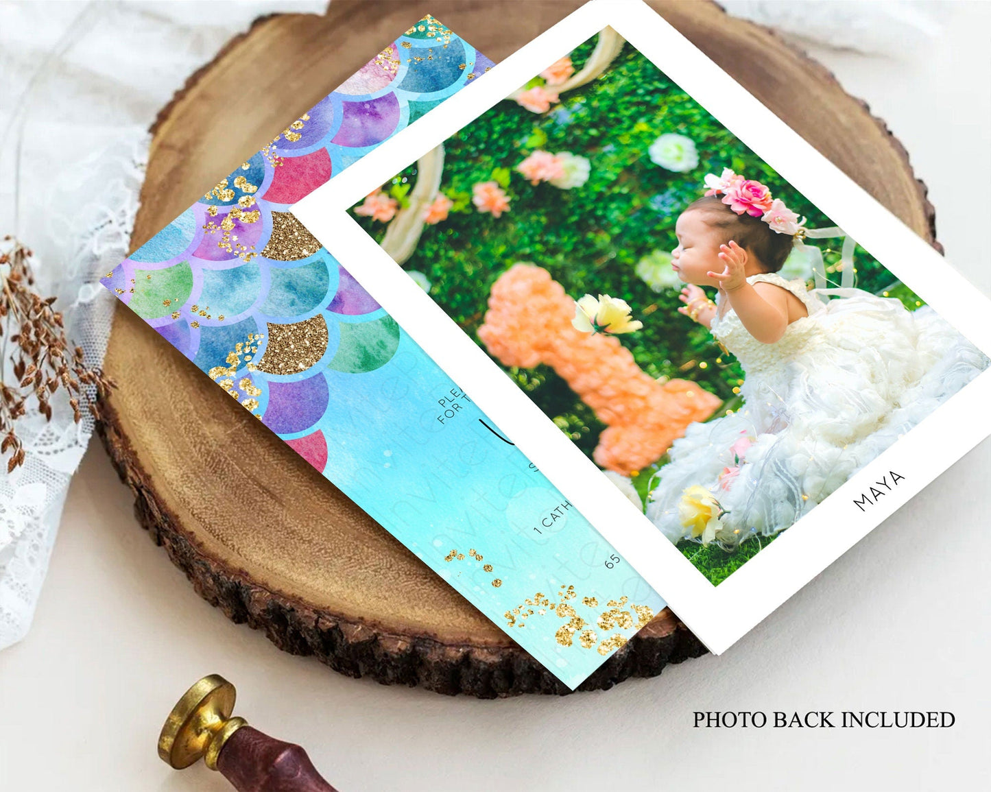 Rainbow Fish Baptism Invitation Rainbow Fish Baptism 1st Birthday Invitation Watercolor Mermaid Pastel Sea Chrisnteing Invitation D10581