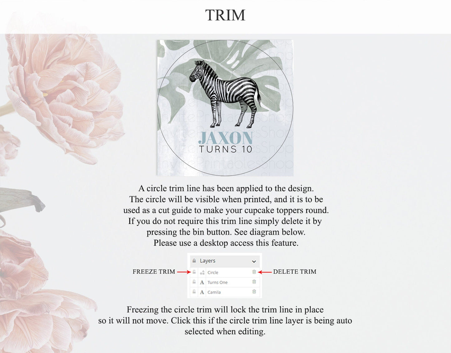 Zebra Cupcake Toppers Zebra Cupcake Zebra Take A Cupcake Toppers Zebra Safari Decor Zoo Party Zebra Palm Leaf Decor First Birthday D10814