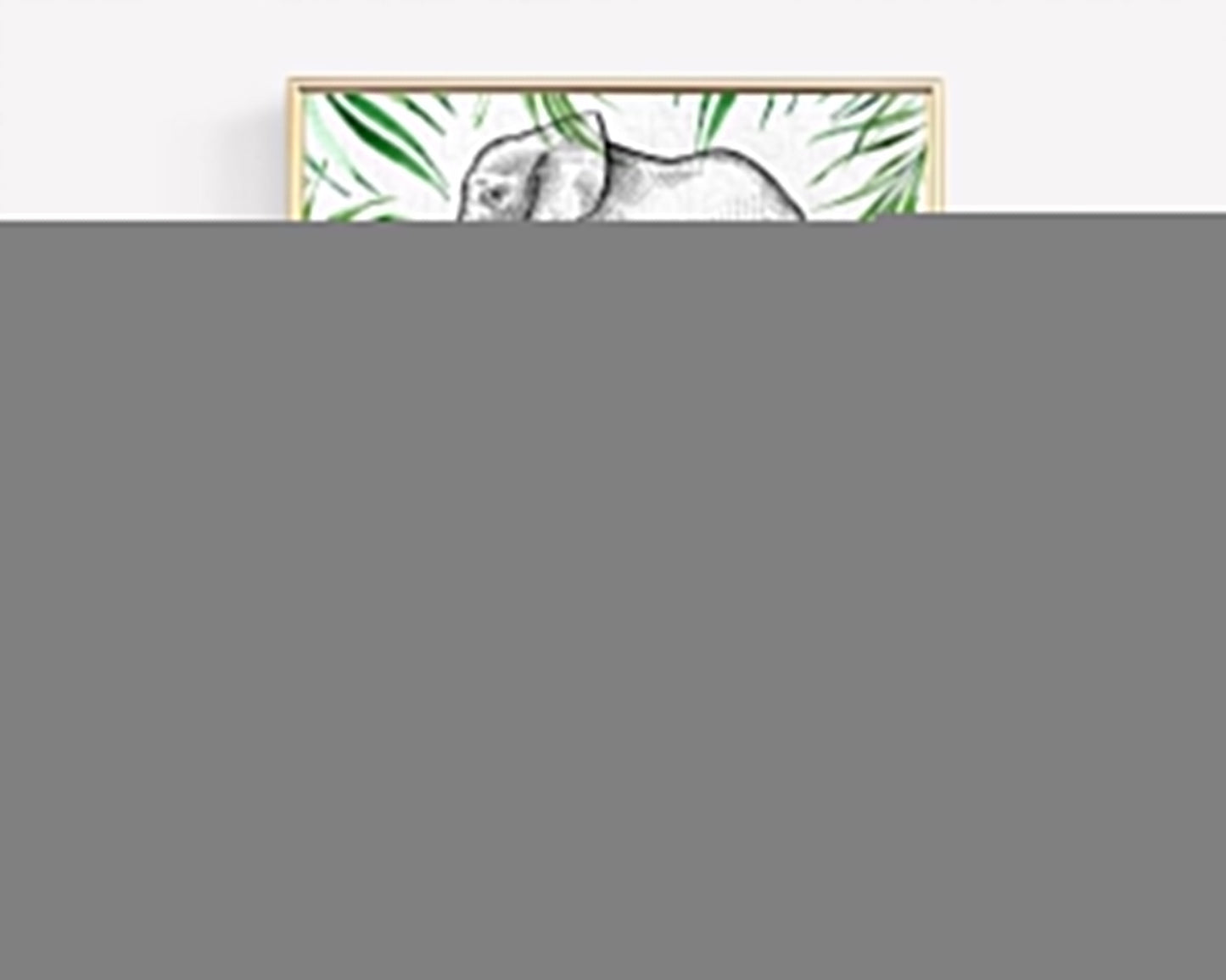 Elephant Sign Elephant Safari Adventure Party Table Sign Decor Dried Palm Fern Zoo 1st Birthday Baptism Baby Shower Bridal Shower D10850