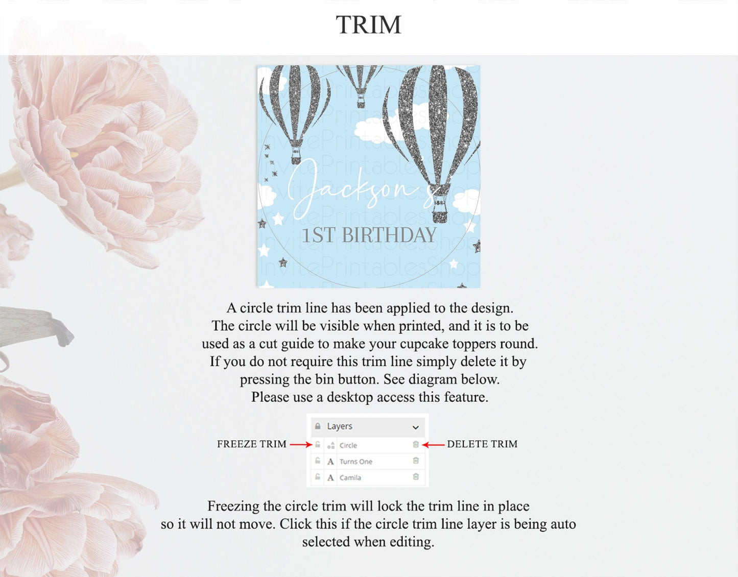 Hot Air Balloon Cupcake Toppers Adventure Awaits Up & Away Glitter Blue Watercolor Cupcake Topper Hot Air Balloon Party Decor D10335