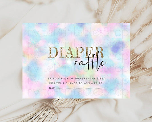 Editable Diaper Raffle Diaper Request Diaper Insert Card Baby Shower Diaper