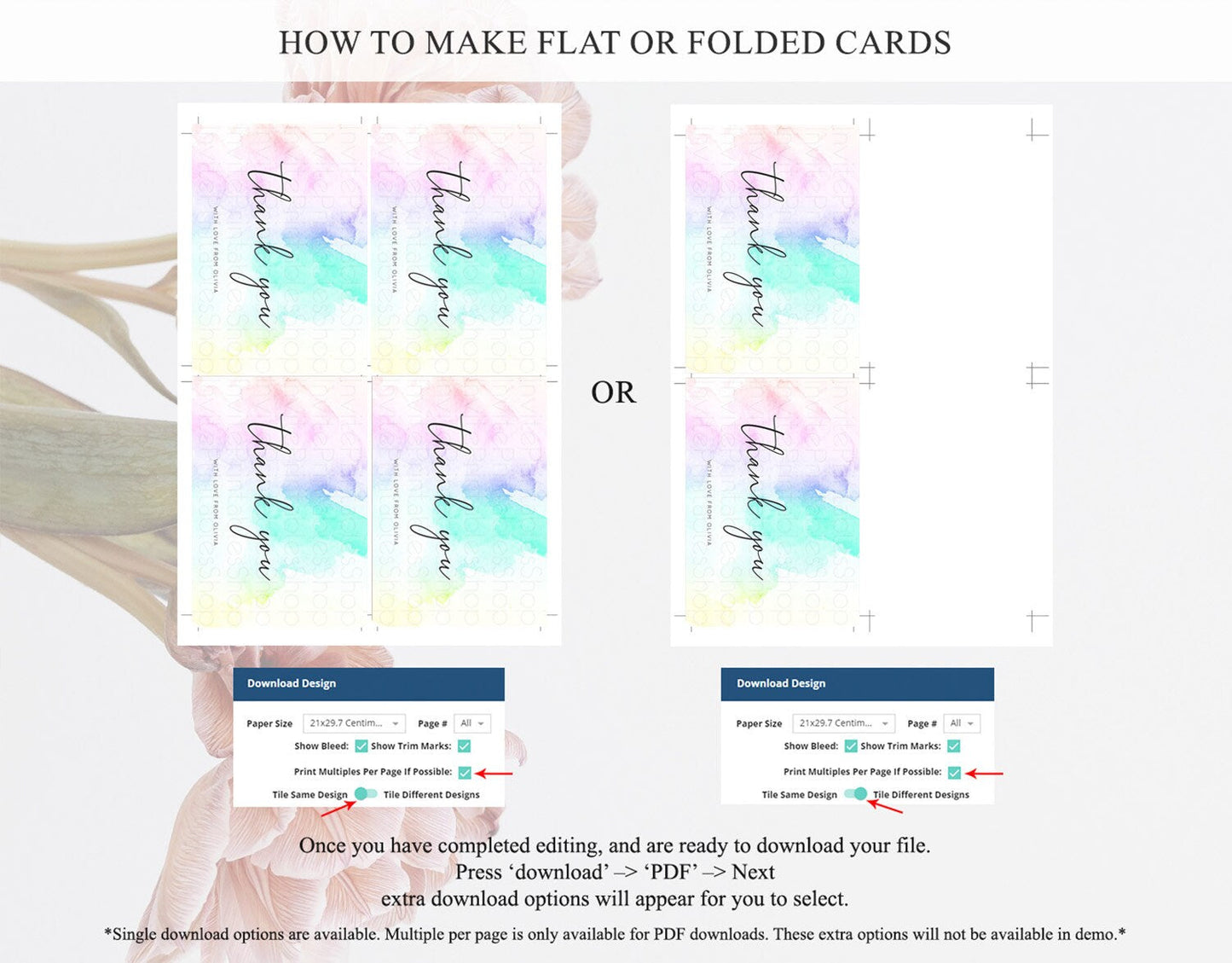Pastel Thank You Rainbow Thank You Card Colorful Pastel Birthday Thank You Card Confetti Watercolor Pastel Teacher Thank You Cards D10231