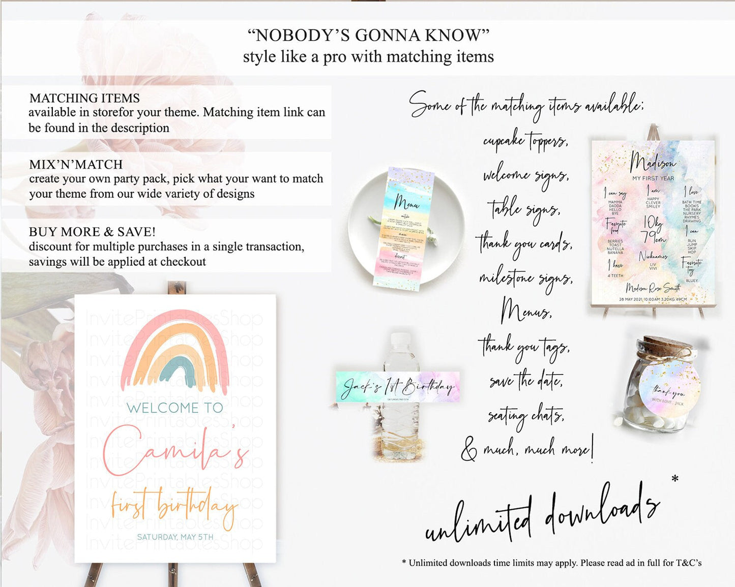 Pastel Rainbow Welcome Sign Boho Rainbow Welcome Board Rainbow Welcome Sign Pastel Welcome Decor Rainbow First Birthday Welcome Sign D10351