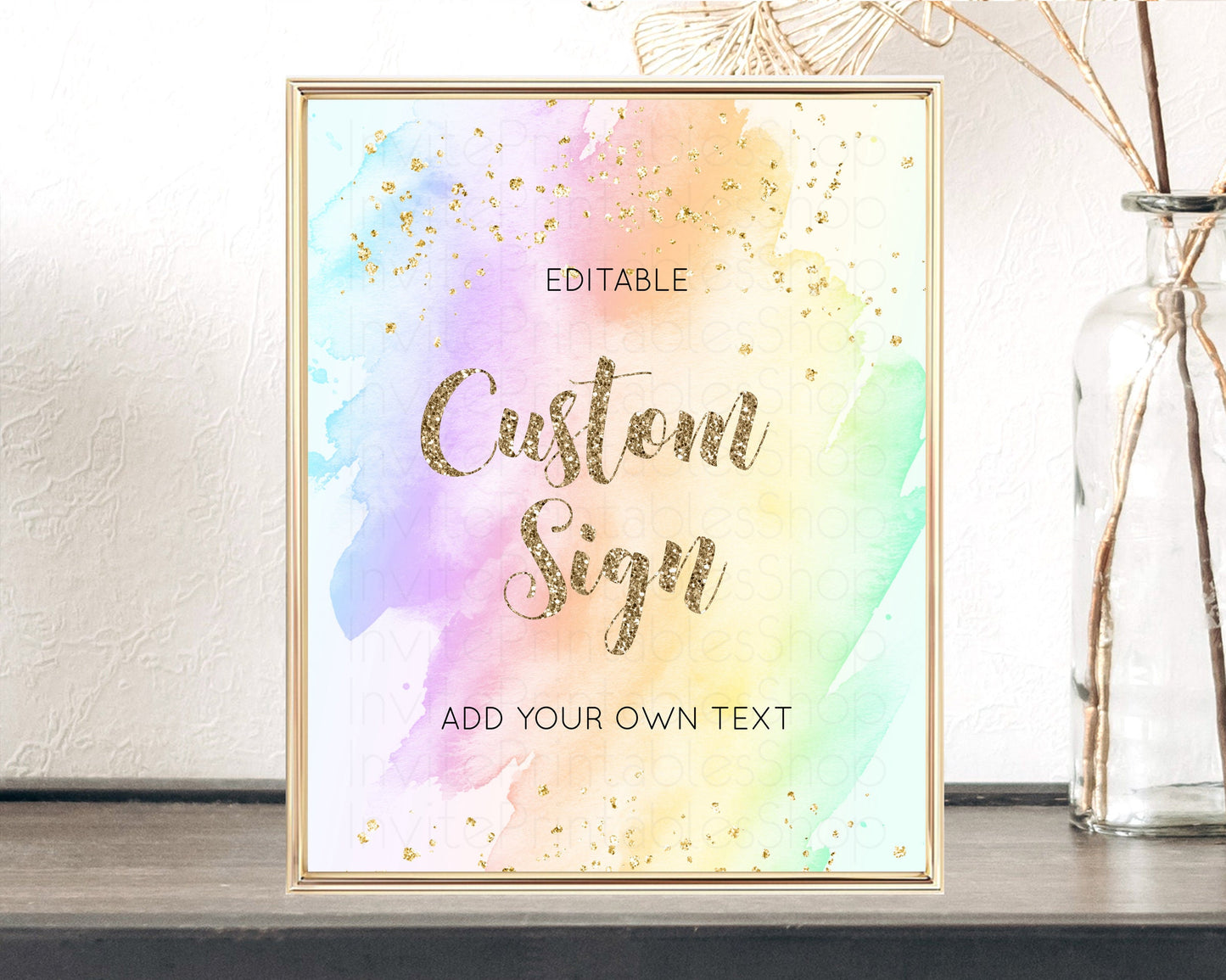 Editable Sign Table Sign Table Signs Party Sign Birthday Sign Food Sign Cust