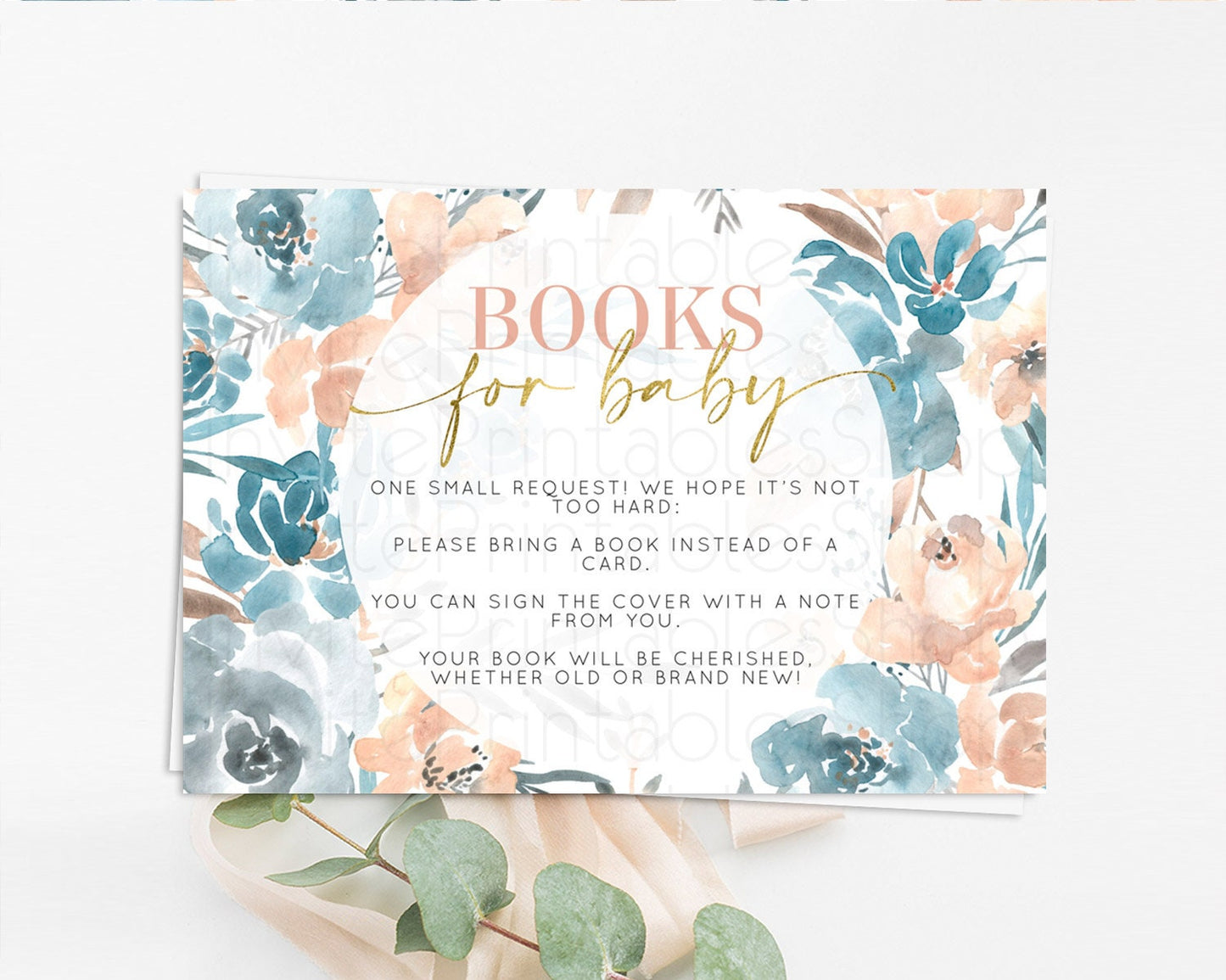 Secret Garden Books For Baby Card Boho Wildflower Book Insert Pastel Flower Garden Baby Shower Card Flower Guests Book Poem Request D10190