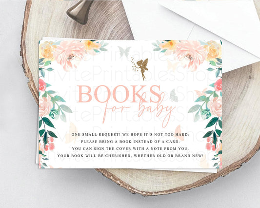 Editable Fairy Books For Baby Card Fairy Book Insert Enchanted Garden Fairy