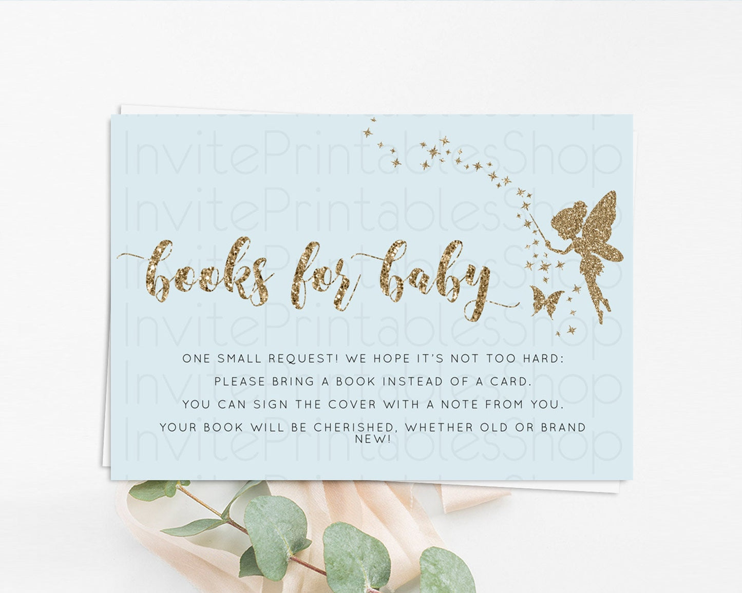 Editable Fairy Books For Baby Card Fairy Book Insert Enchanted Garden Fairy