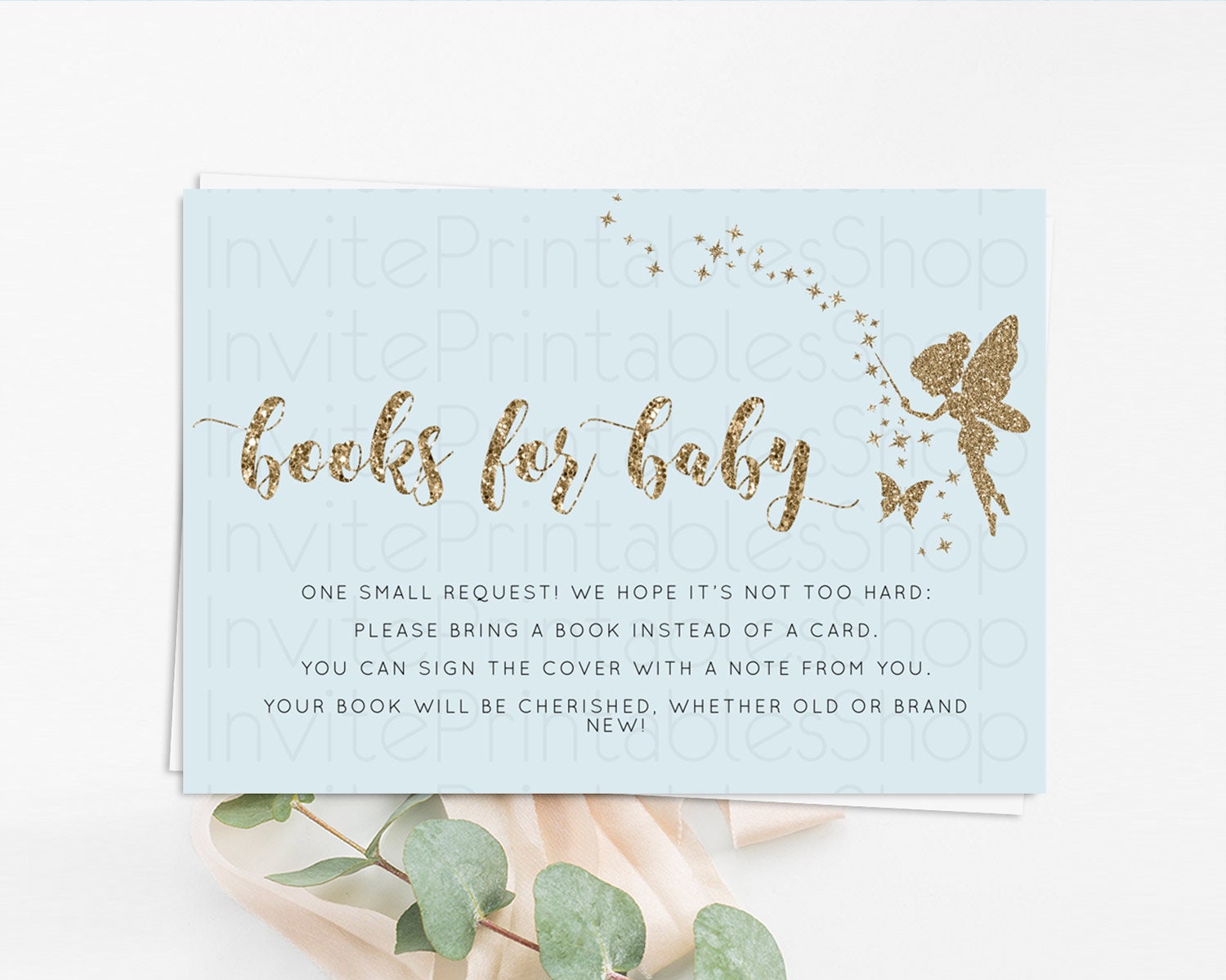Editable Fairy Books For Baby Card Fairy Book Insert Enchanted Garden Fairy
