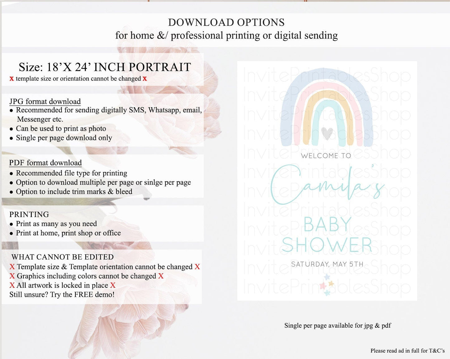 Pastel Rainbow Baby Shower Welcome Sign Boho Rainbow Welcome Board Rainbow Welcome Sign Pastel Welcome Decor Rainbow Welcome Sign D10214