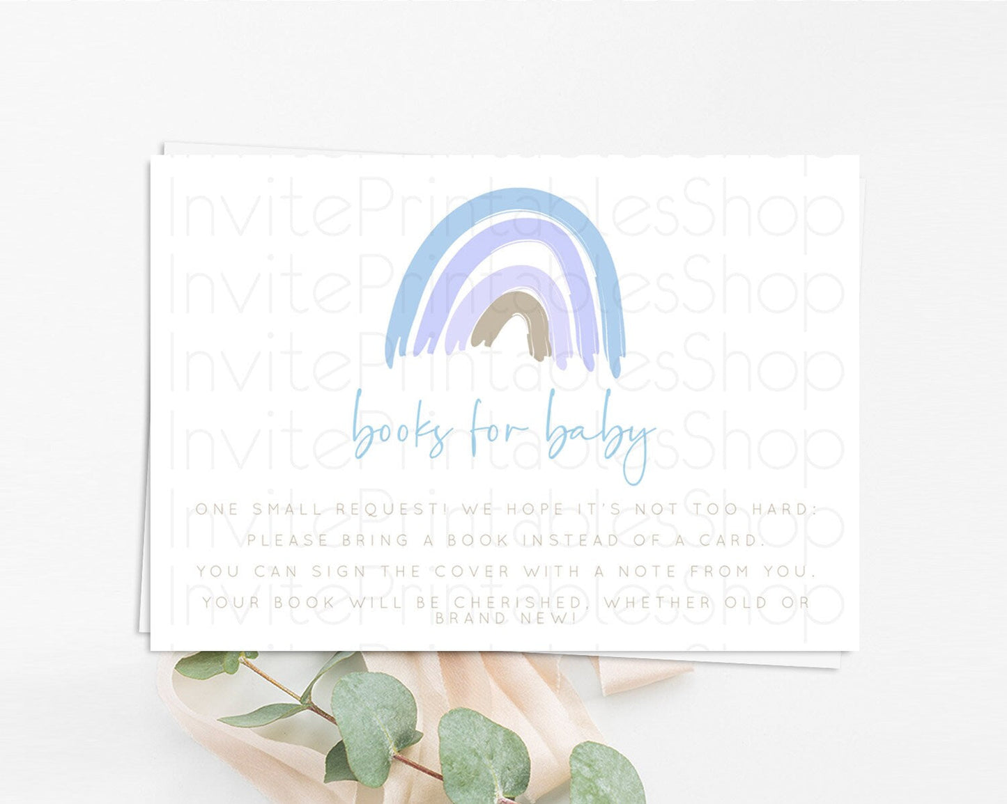 Pastel Rainbow Books For Baby Card Boho Rainbow Book Insert Boho Rainbow Book Card Pastel Watercolor Baby Shower Book Poem Request D10352