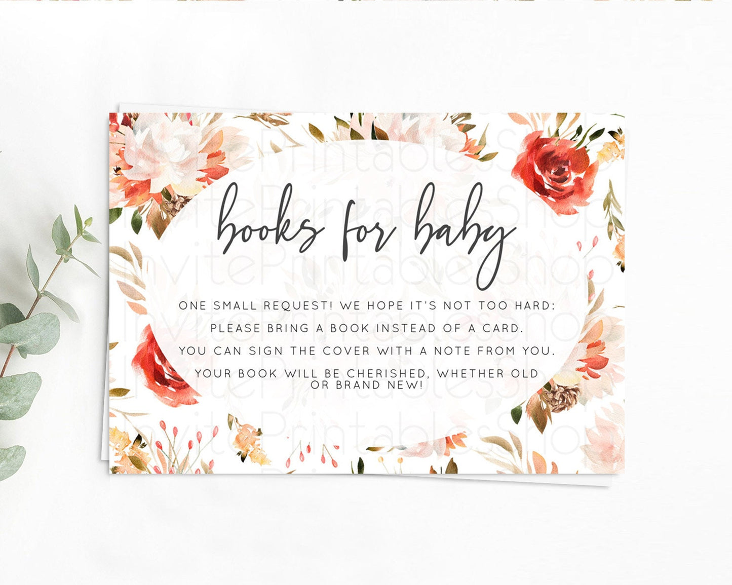 Secret Garden Books For Baby Card Boho Wildflower Book Insert Pastel Flower Garden Baby Shower Card Flower Guests Book Poem Request D10540
