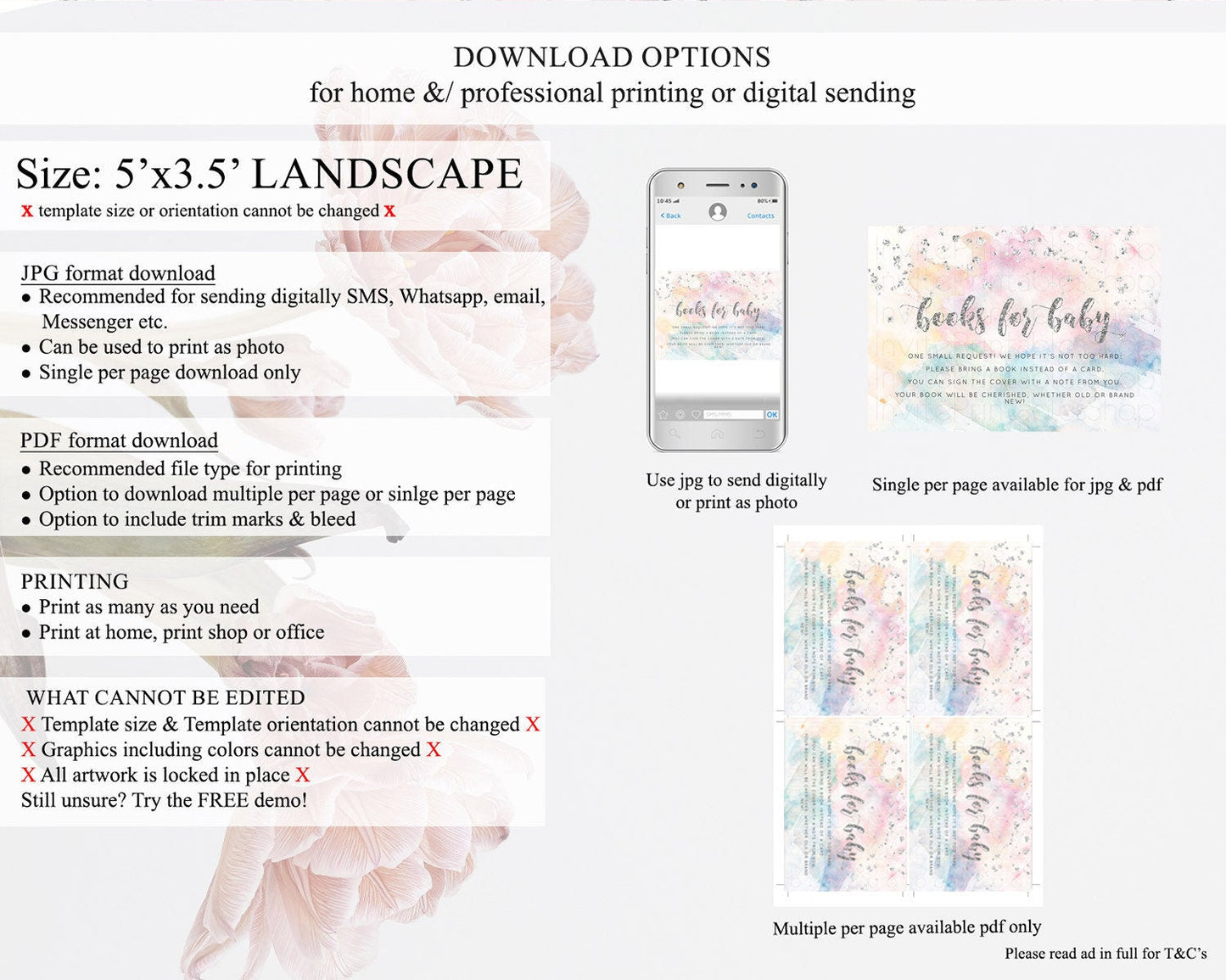 Pastel Rainbow Books For Baby Card Pastel Book Insert Pastel Colorful Book Card Confetti Watercolor Silver Guests Book Poem Request D10944