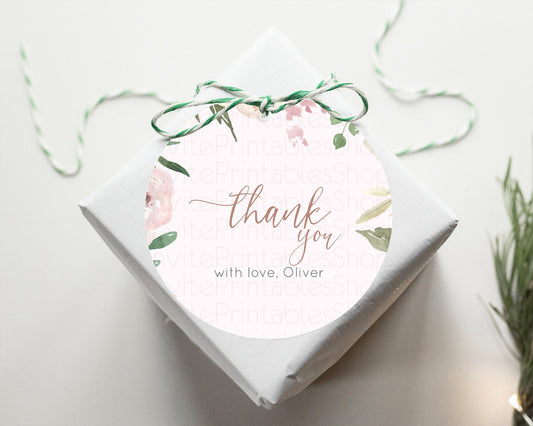 Secret Garden Thank You Tags Wildflower Thank You Gift Tags Pastel Flower Garden Favor Tags Boho Floral Birthday Thank You Tags D10192