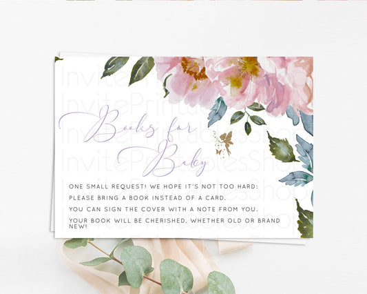 Editable Fairy Books For Baby Card Fairy Book Insert Enchanted Garden Fairy